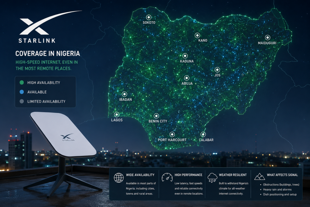 Starlink Coverage in Nigeria: Availability, Locations, Performance ...